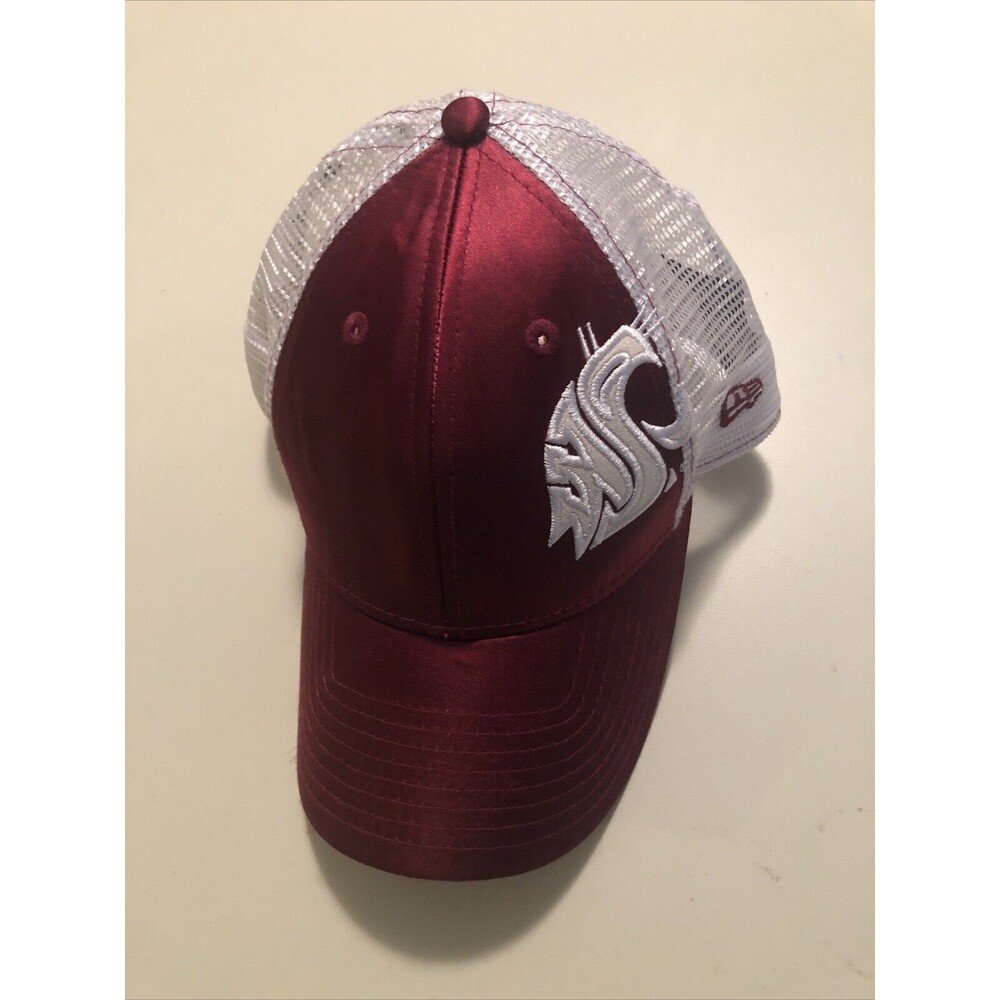 Washington State Wildcats New Era Women's Snapback Red Mesh Cap Hat NWOT